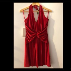 Little Red Halter Top Dress